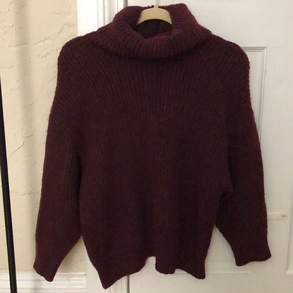 Lulu’s plum purple turtleneck knit sweater - Picture 3 of 3